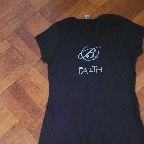 Express your passion black tee shirt dress sz med - Picture 3 of 5